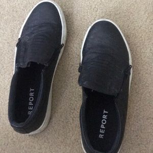 Black slip on shoes